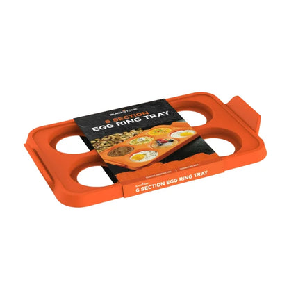 Blackstone Silicone 6-Section Egg Ring Egg Mold Tray in Orange