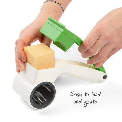 Prep Solutions Hand-Held Rotary Grater – Cheese & Veggie Tool