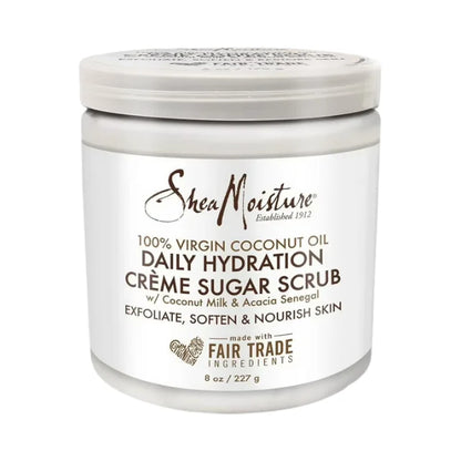 SheaMoisture Daily Hydration Crème Sugar Scrub 100% Virgin Coconut Oil