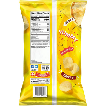 Lay’s Classic Potato Chips, Original Flavor, Party Size, 8 oz Bag
