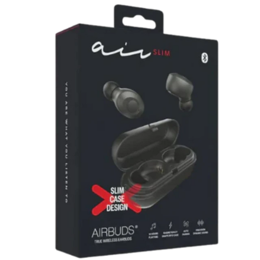 Airbuds Air Slim True Wireless Earbuds Black