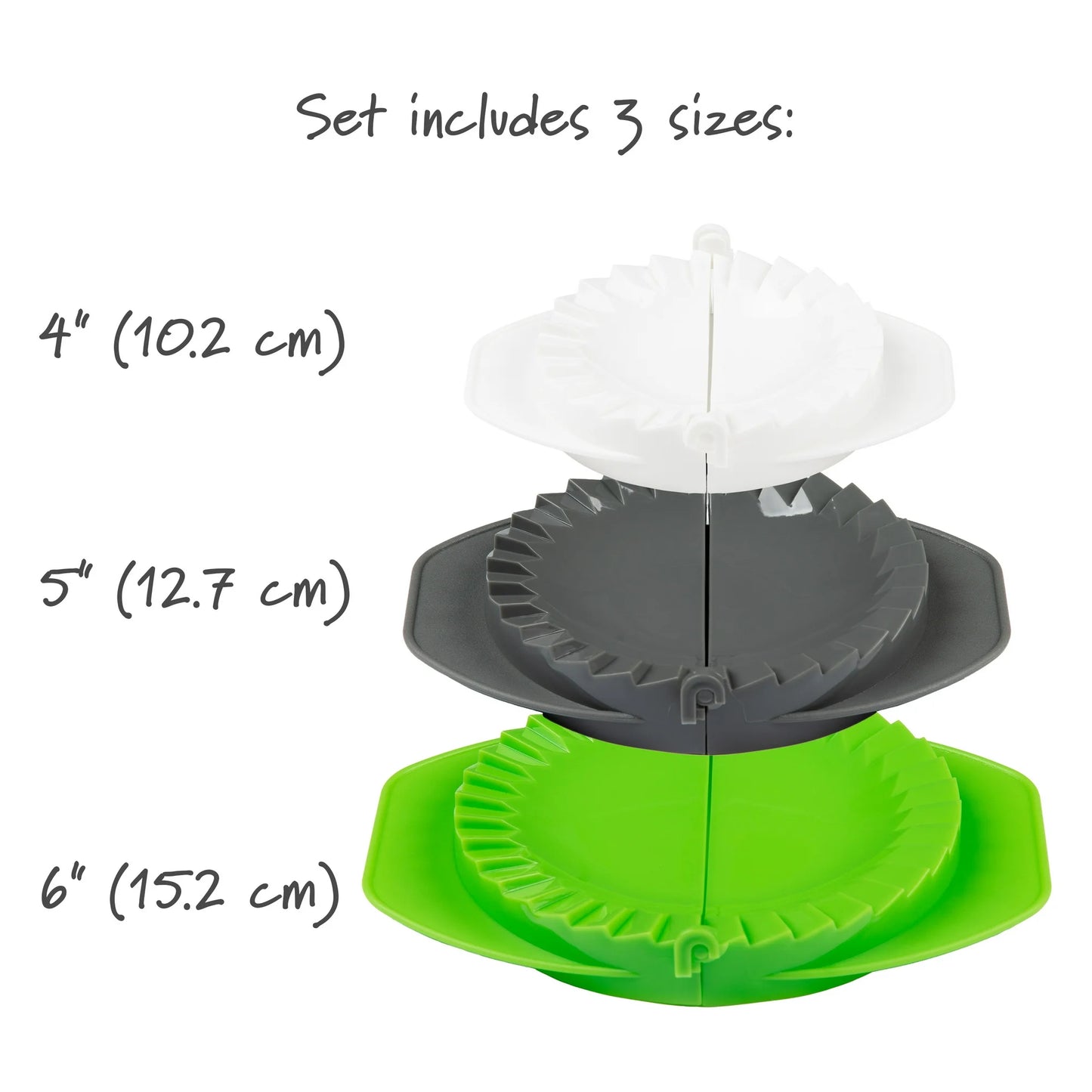 Prep Solutions Dough Press Set – 3-Piece for Empanadas & More