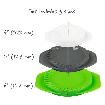 Prep Solutions Dough Press Set – 3-Piece for Empanadas & More