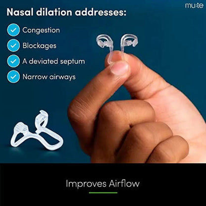 Rhinomed Mute Nasal Breathing Device for Better Sleep, 3 Count