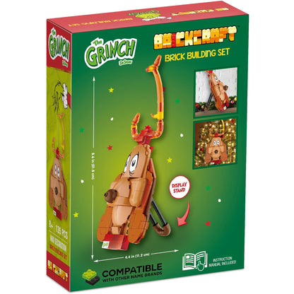 Brickcraft Grinch Max the Dog Decoration Brick Building Kit (135-Plastic Piece Set), Christmas Décor, Toy Gift Idea for Boys and Girls Ages 8 Years Old and Up