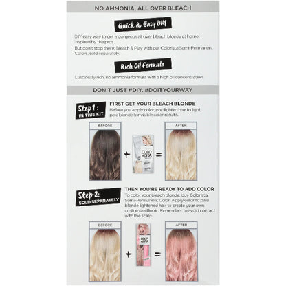 L'Oreal Paris Colorista All Over Bleach, Hair Color Lightening System Kit