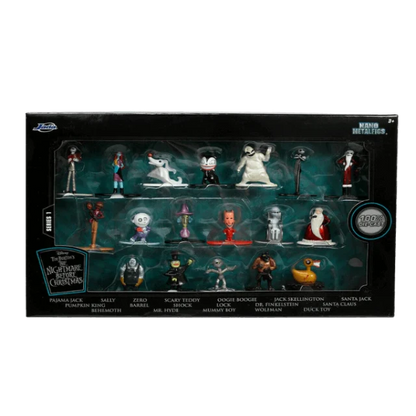 Jada Toys Disney Nightmare Before Christmas 1.65" Diecast Action Figure, 18 Pieces