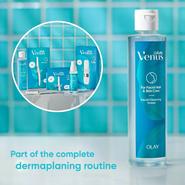 Gillette Venus Facial Hair & Skin Care Cleansing Primer for Derma-Plane