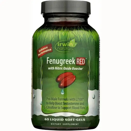 Irwin Naturals Fenugreek Red with Nitric Oxide Booster 60 Sgels
