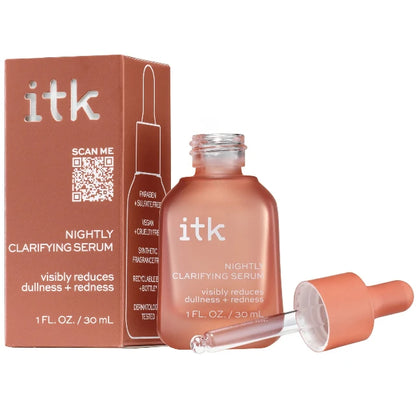 ITK Nightly Clarifying Peptide Facial Serum, 1 oz