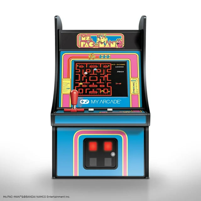 My Arcade Micro Player Mini Arcade: Ms. Pac-Man Video Game - 6.75" Retro Fun