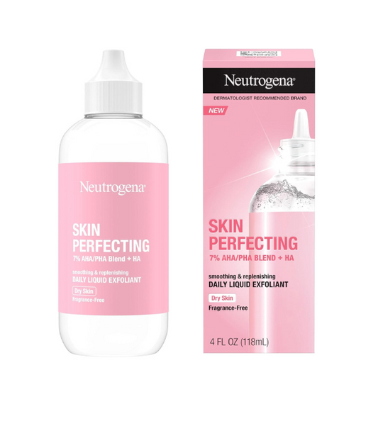 Neutrogena Skin Perfecting Daily Liquid Facial Exfoliant Dry Skin 7%, 4 oz
