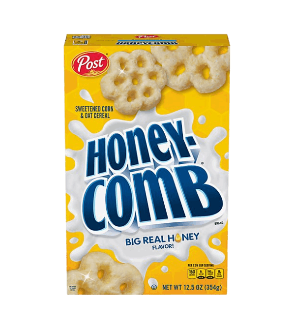 Post Honeycomb Kosher Cereal Made With Real Honey - 12.5 Oz