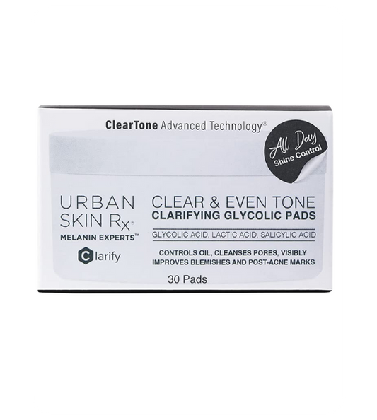 Urban Skin Rx Clear & Even Tone Clarifying Glycolic 30 Pads