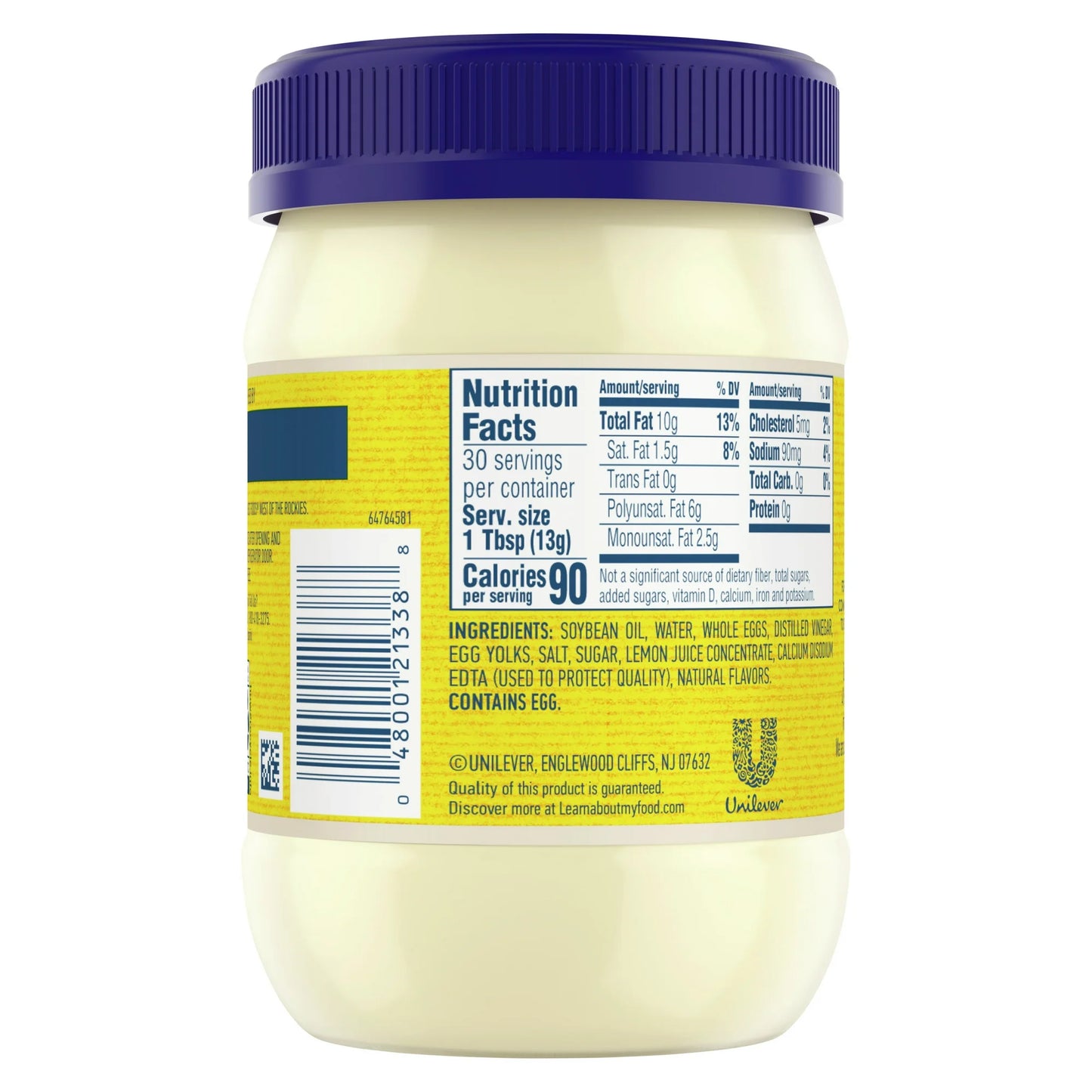 Hellmann's Made with Cage Free Eggs Real Mayonnaise, Condiments, 15 Oz