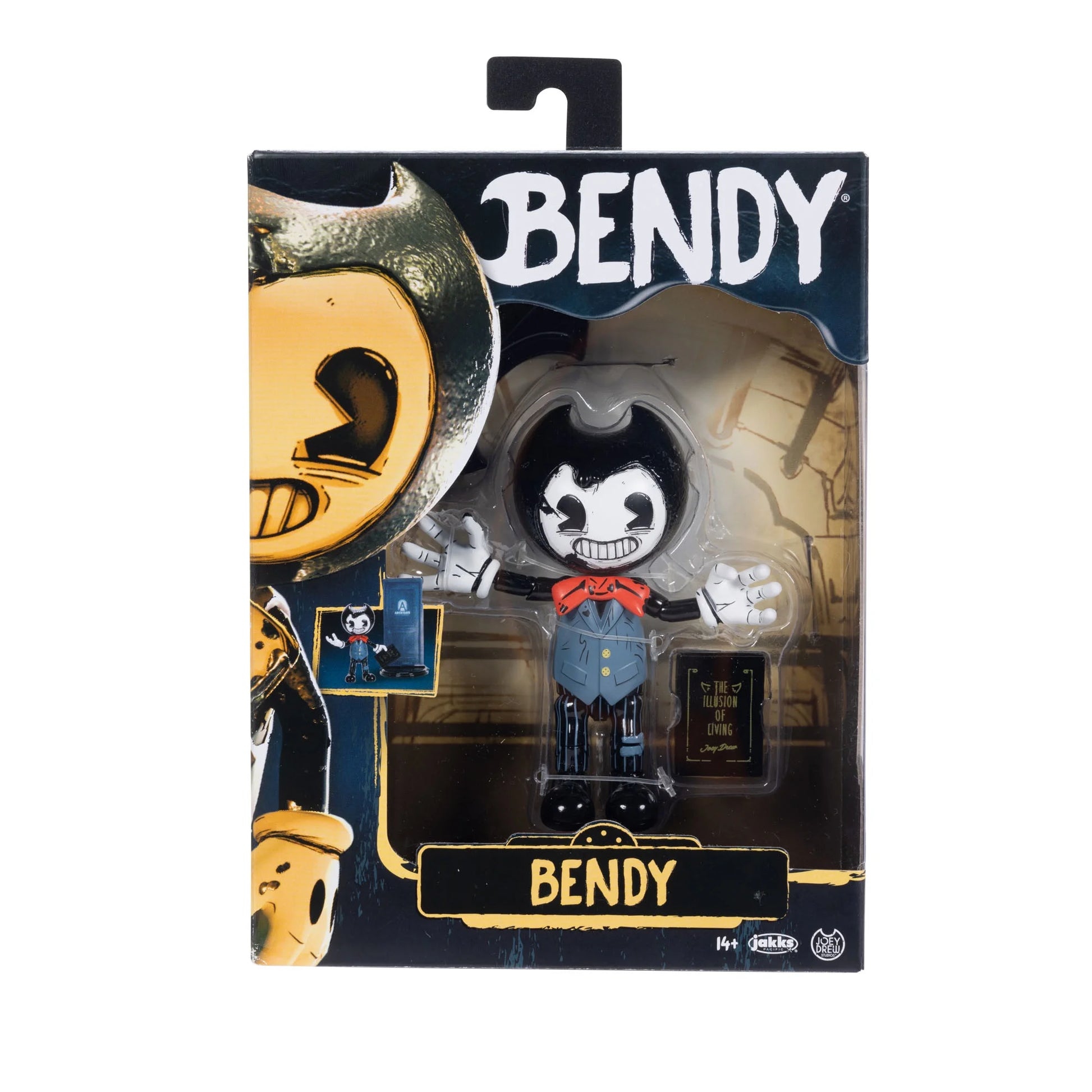 Bendy and the Ink Machine 5 Inch Articulated Bendy Action Figure with Book Accessory for Teen Ages 14+