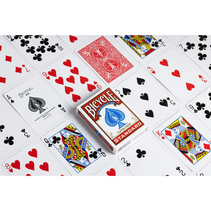 Bicycle Playing Cards 4-Pack, Standard Index, Red & Black Decks