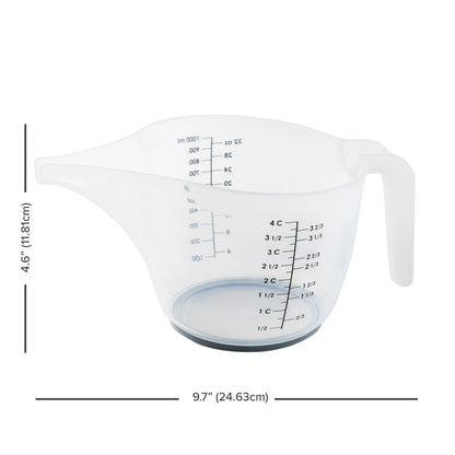 PrepSolutions Precise Pour Measuring Pitcher – 4-Cup Capacity