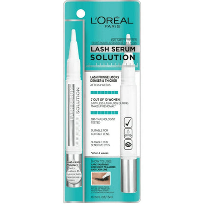 L'Oréal Paris Lash Serum Solution with Lash Caring Complex, 0.05 fl oz