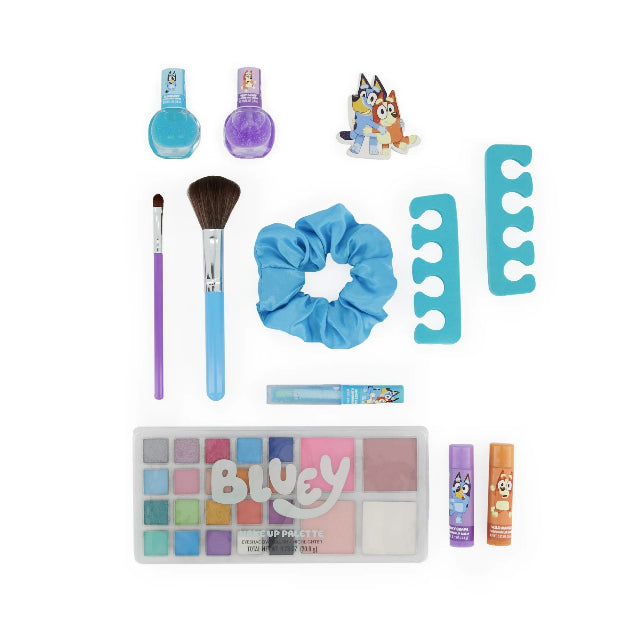 Bluey X Caboodles Makeup Organizer, 12-Piece Cosmetic Set