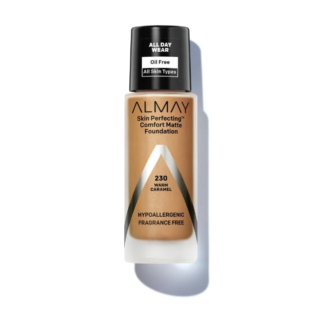 Almay Skin Perfecting Comfort Matte Foundation, Hypoallergenic, 1 fl oz