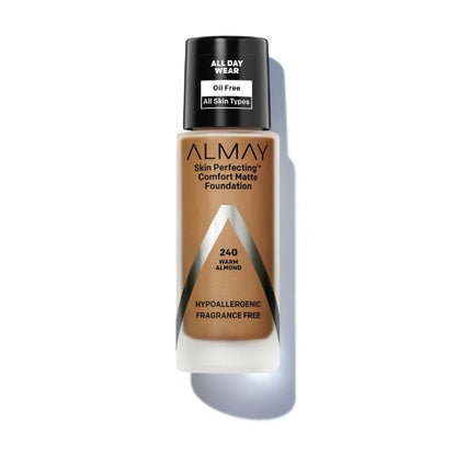 Almay Skin Perfecting Comfort Matte Foundation, Hypoallergenic, 1 fl oz