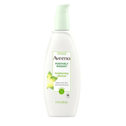 Aveeno Positively Radiant Brightening Facial Cleanser, 6.7 fl oz