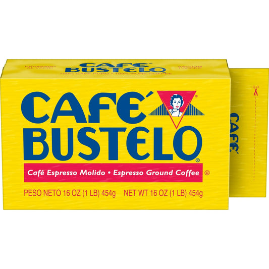 Café Bustelo Dark Roast Espresso Ground Coffee, 10 oz Brick