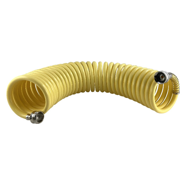 25ft Flexible Spiral Garden Hose for Easy Watering & Storage