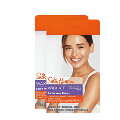 Sally Hansen Salon Wax Beads Kit for Face, Bikini & Sensitive Skin, 1.25 oz