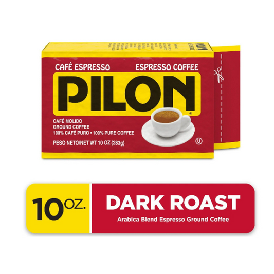 Café Pilon Espresso, 100% Arabica Coffee, 10 oz Brick