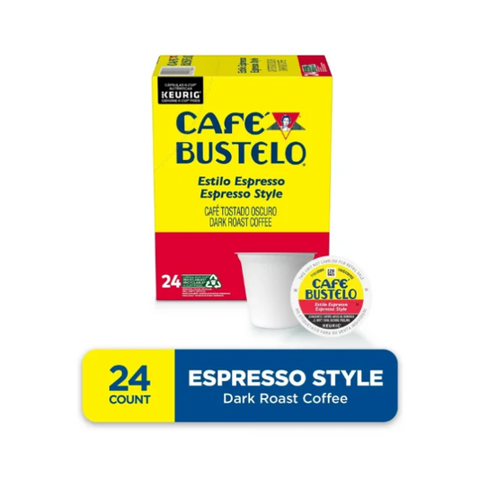 Cafe Bustelo Espresso Style, Dark Roast Coffee, Keurig