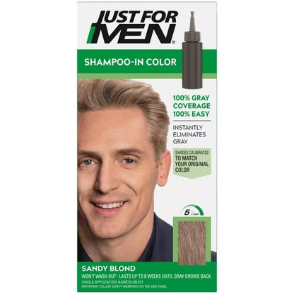 Just For Men Shampoo-In Color: Fast and Easy Gray Coverage