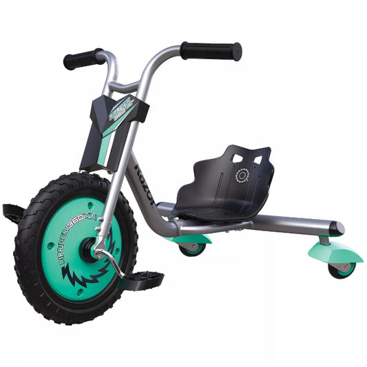 Razor RipRider 360 Mini Teal: 360° Caster Trike for Kids 3+, Easy Drifting