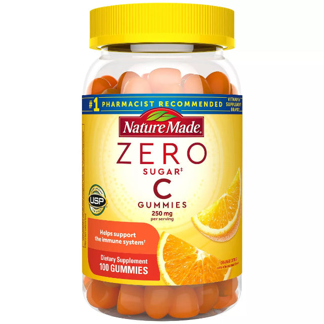 Nature Made Zero Sugar Vitamin C Sugar Free Gummies - 100ct