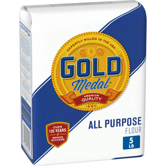 Gold Medal All Purpose Baking Flour, Enriched Bleached, 5 lb Bag