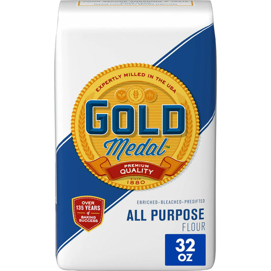 Gold Medal All Purpose Baking Flour, Enriched Bleached, 2 lb Bag