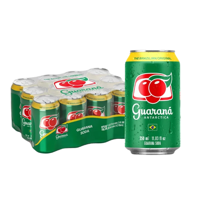 Guarana Antarctica Soda, 12 - 11.83 fl oz Cans