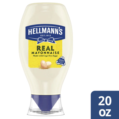 Hellmann's Real Mayonnaise Rich Creamy Condiment Gluten Free, 20 oz