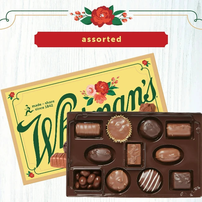 Whitman's Milk Chocolate Sampler Box - Assorted Chocolates, 10 oz