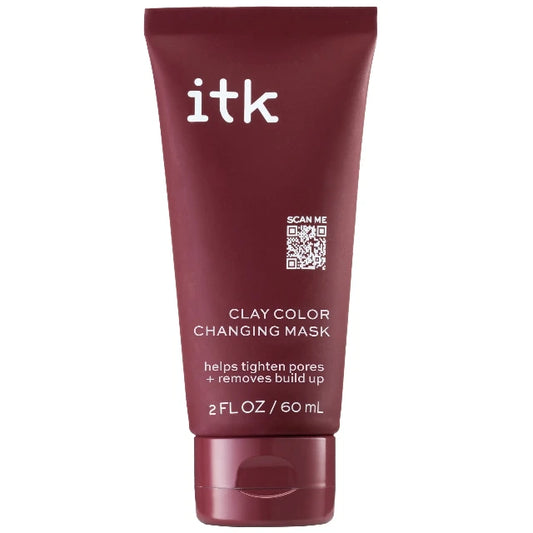 ITK Skincare Color Changing Clay Mask, Pore Minimizer, All Skin Types, 2 oz