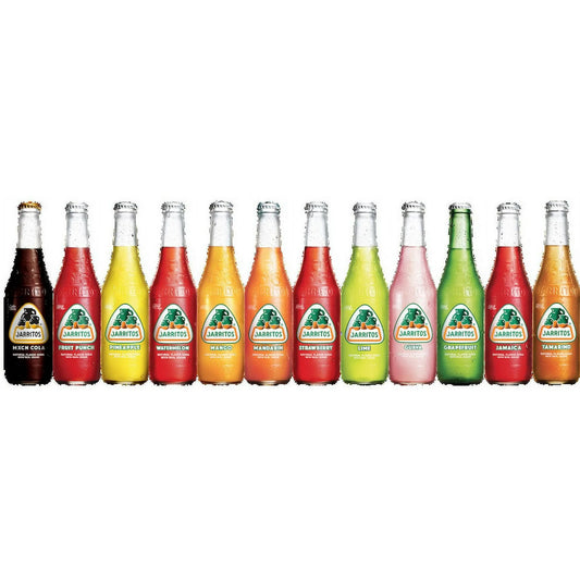 Jarritos Variety Soda Pack, 12.5 fl oz Glass Bottles, 12 Count