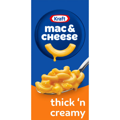 Kraft Thick 'n Creamy Mac N Cheese Dinner, 7.25 oz Box, Shelf-Stable