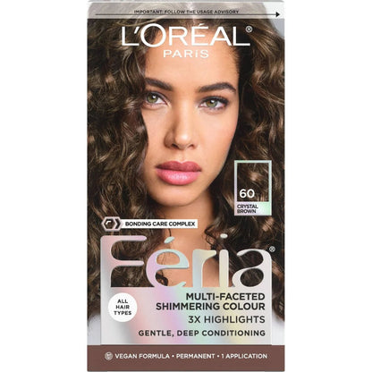 L'Oreal Paris Feria Multi-Faceted Shimmering Color  6.3 Oz - Crystal Brown