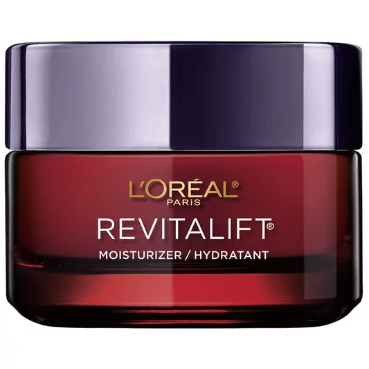 L'Oreal Paris Revitalift Triple Power Anti-Aging Face Moisturizer, Pro Retinol, Hyaluronic Acid & Vitamin C, Reduce Wrinkles .5 Oz