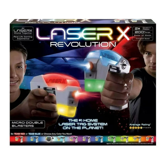 NSI Laser X Revolution Laser Tag Micro Double Blasters 2 Player Set