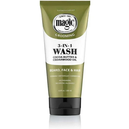 Magic 3-in-1 Beard Wash with Almond Oil 6.8 Oz