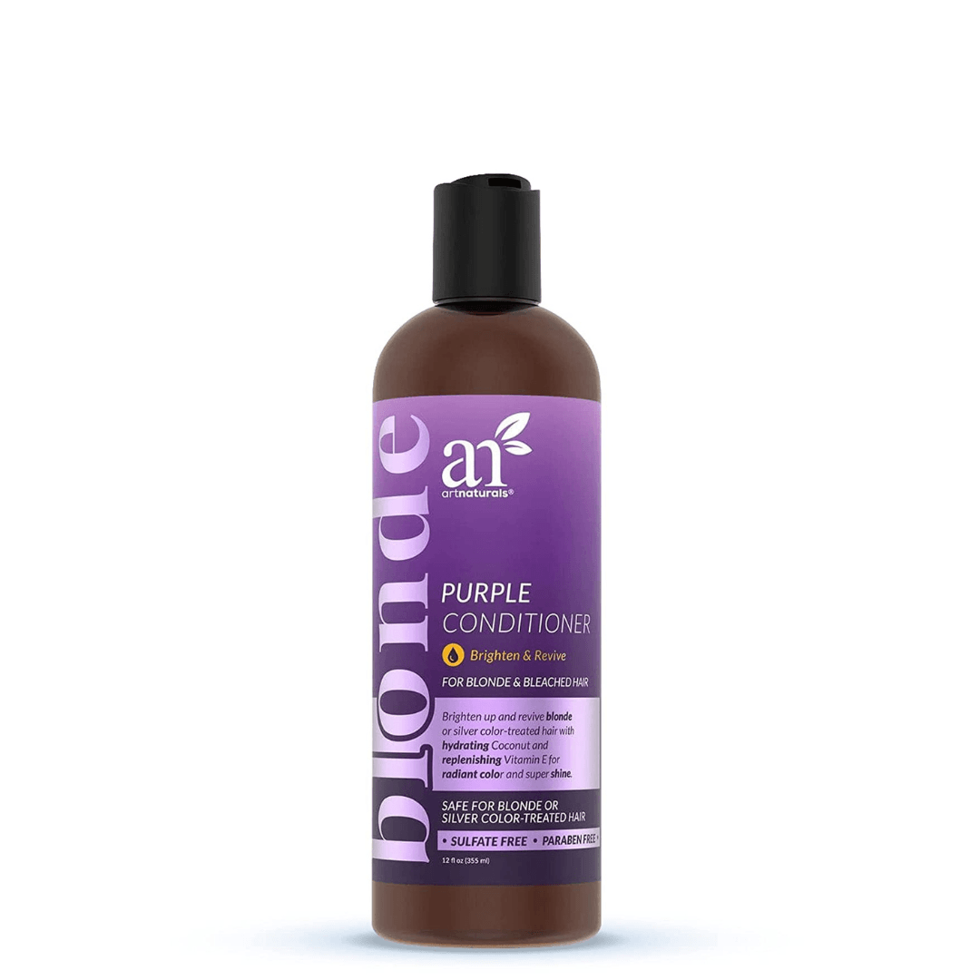 Artnaturals Purple Conditioner for Blonde Hair – (12 Fl Oz / 355ml) – Protects, Balances and Tones – Bleached, Color Treated and Silver Hair - Sulfate Free.