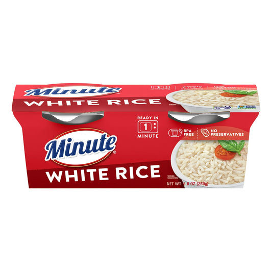 Minute Rice Gluten Free Grain Microwaveable White Rice Bowl - 8.8oz/2ct