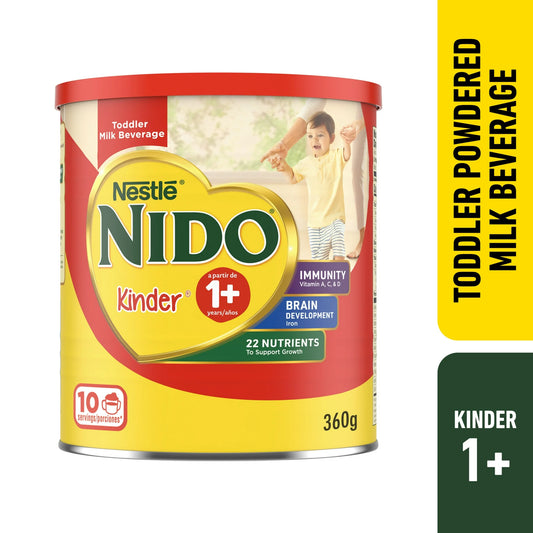 NIDO Kinder Toddler Milk Powder, 12 x 12.6 oz, 120 Servings
